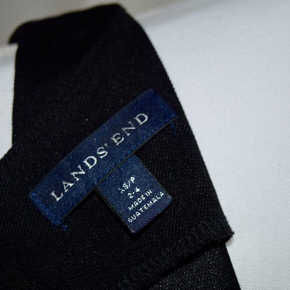Land's End Women's Black Sleeveless Sheath Dress, Size XS - Picture 5 of 5